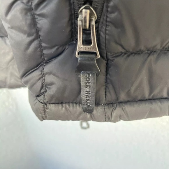 Cole Haan Men's Packable Down Jacket Black Coat Size Medium - Picture 4 of 9